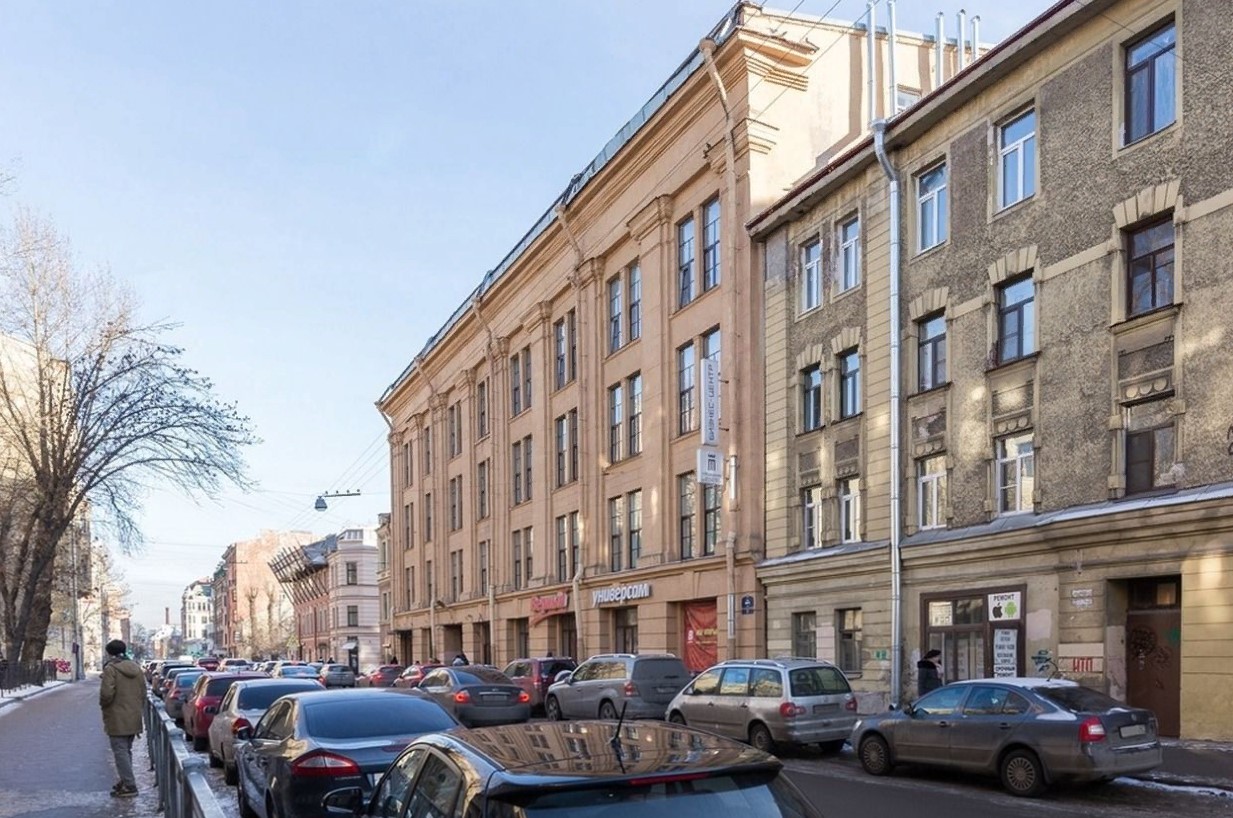 фасад дома, здание по адресу г Санкт-Петербург, ул Мира, д 3 